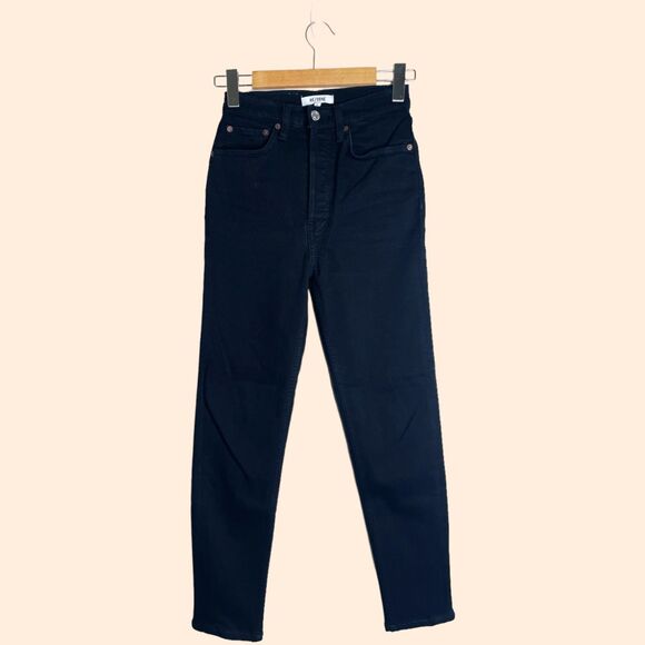 RE/DONE 90's Ultra High Rise Skinny Jeans Noir - Picture 2 of 6